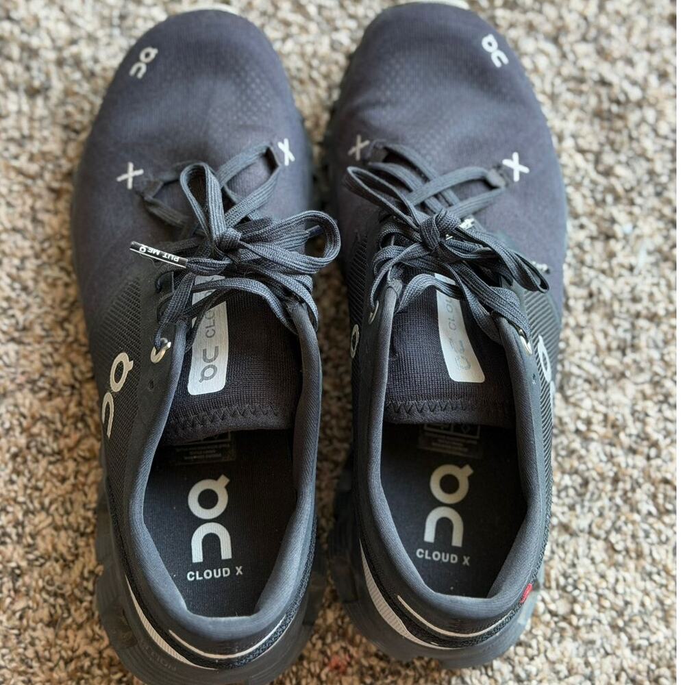 On Cloud X 3 Women’s Running Sneakers Size 9 Black Training Shoes - Picture 5 of 7